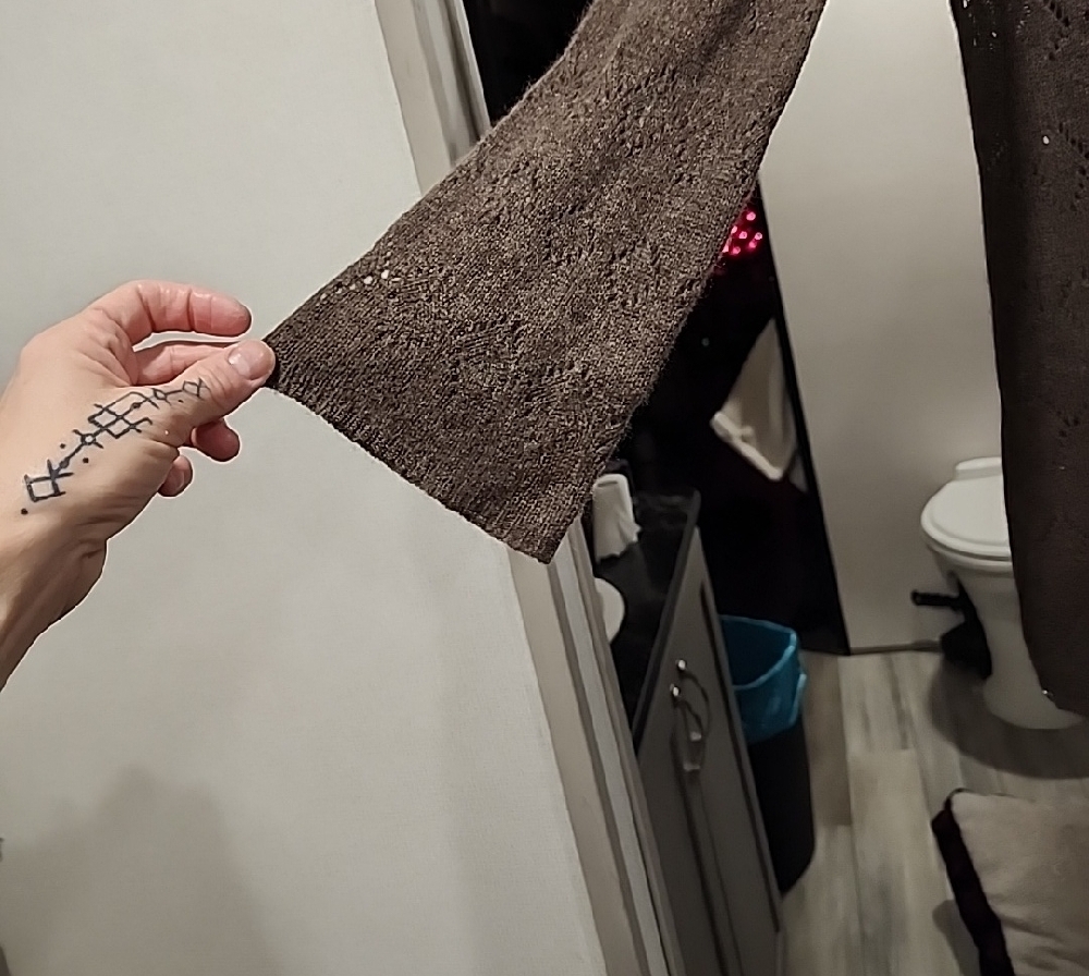 Brown Hooded Women's Sweater - Picture 4 of 4